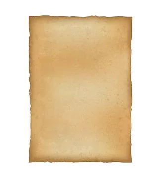 Ancient Paper, Parchment Scroll, realistic vector illustration Illustrazione stock