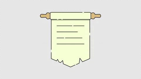 Ancient paper scroll 動画素材 335469312