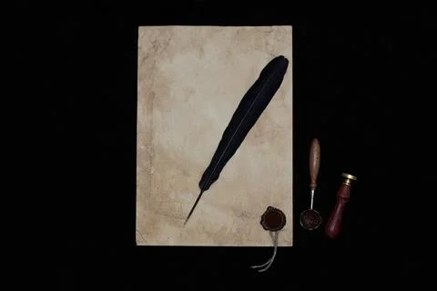 Ancient paper scrolls. Stock Photos
