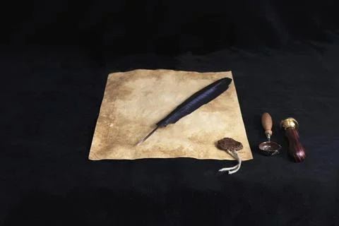 Ancient paper scrolls. Stock Photos