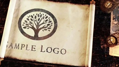 Ancient Parchment Logo Stock After Effects