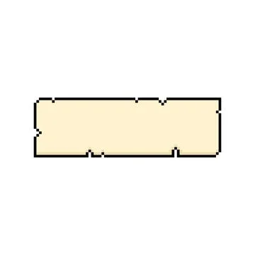 Ancient parchment sheet, old paper blank black outline pixel vector, antique Illustrazione stock