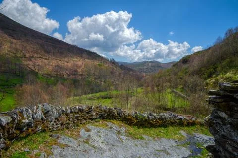 Ancient path in the mountains Stock Photos