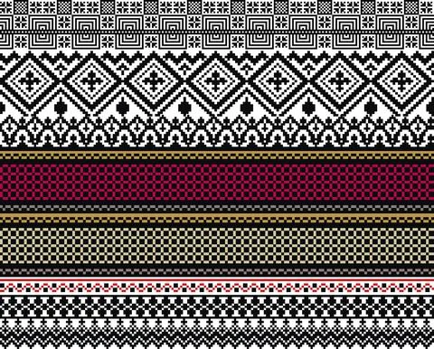 Ancient pattern Stock Illustration