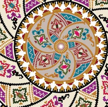 Ancient pattern. vector illustration Stock Illustration
