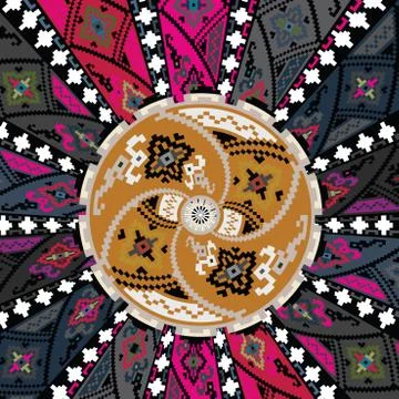 Ancient pattern. vector illustration Stock Illustration