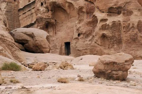 In ancient petra Stock Photos
