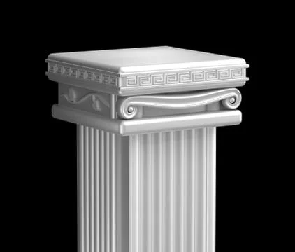 Ancient pillar top. Stock Illustration