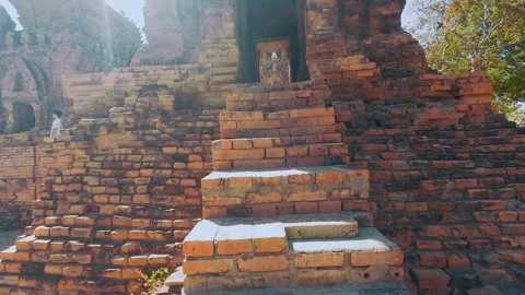 Ancient Po Klong Garai Cham Gate Tower Entrance Vietnam Stock Footage 335654336