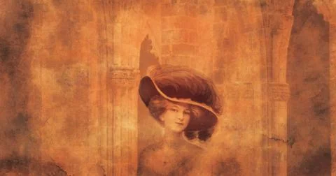 Ancient Portrait Stock Illustration