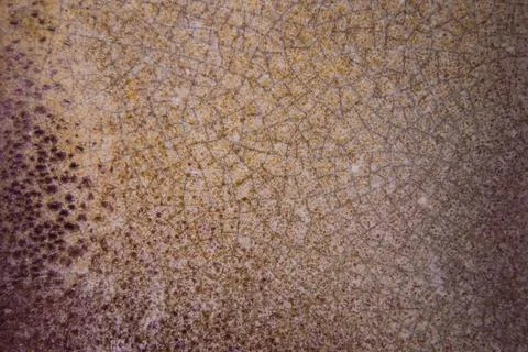 Ancient pottery close-up. Background, texture. Warm shades of color, orange Stock Photos