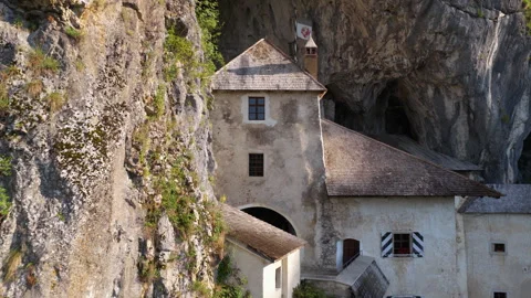 Ancient Predjama Castle 库存影片 340891904