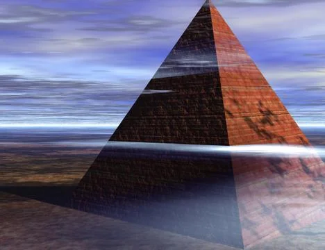 Ancient pyramid Stock Illustration