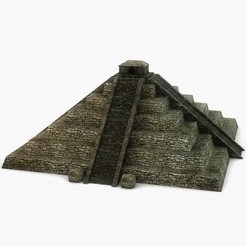 Ancient pyramid with temple ~ 3D Model #96469462 | Pond5