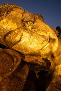 An ancient reclining Buddha. Stock-Fotos