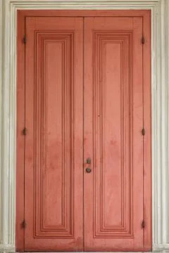Ancient Red Door Stock Photos