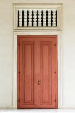 Ancient Red Door Stock Photos