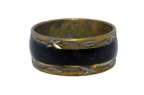 Ancient ring closeup Stock Photos