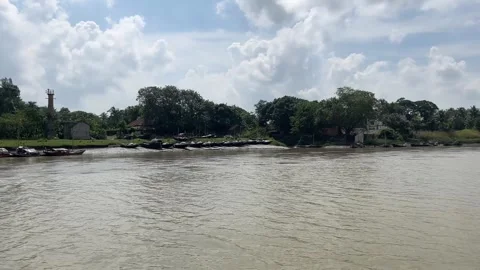 An ancient river of the Ganges River. Stock Footage 323360464