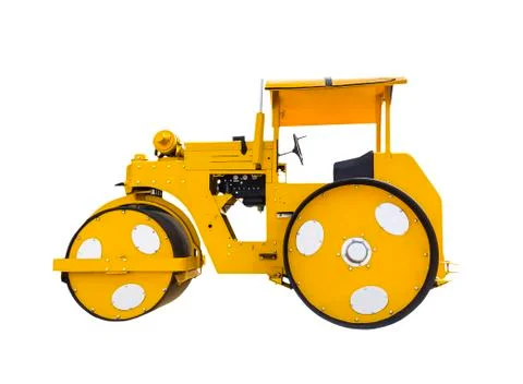 Ancient road roller Stock Photos