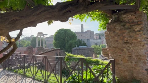 Ancient Rome Architecture Stock Video Footage 