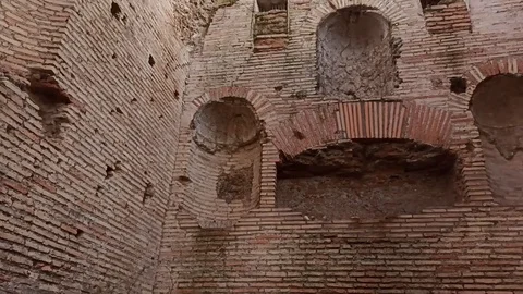 Ancient roman brick tower Vidéo 126535715