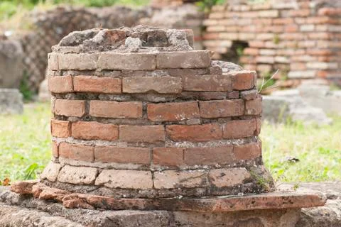 Ancient Roman column Stock Photos