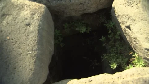 Ancient Roman Drainage System Below City Center and Roman Road of Tarsus, Turkey Stock Footage 329791781
