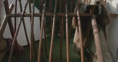 Ancient Roman Spears Stock Footage 139641516