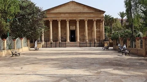 Ancient Roman temple transformed into a mosque in Algeria, Cherchell Stock Footage 160162287