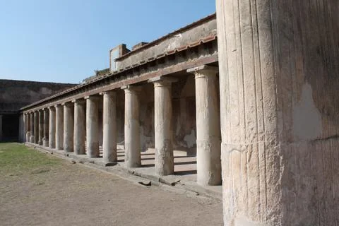 Ancient Roman temples Stock Photos