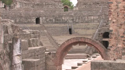 Ancient Roman Theater Stock Footage 195981323