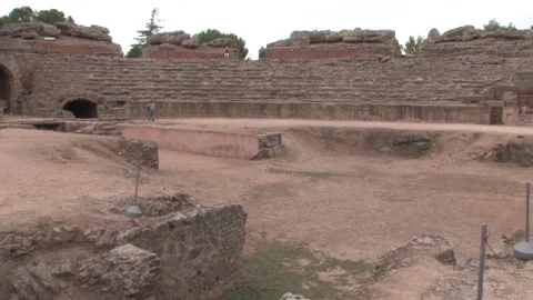 Ancient Roman Theater Stock Footage 195981336