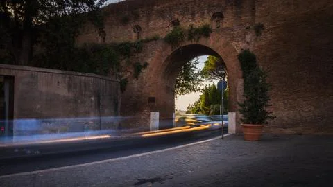 Ancient Roman Wall Foto stock