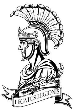 Ancient Roman warrior. Illustration