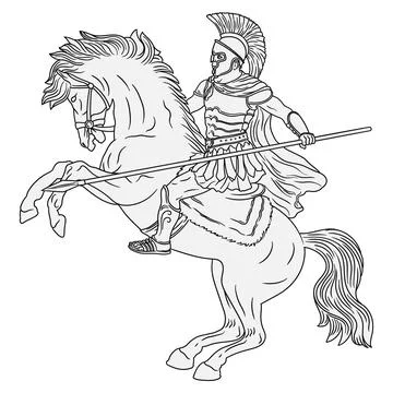 Ancient Roman Warrior. イラスト素材