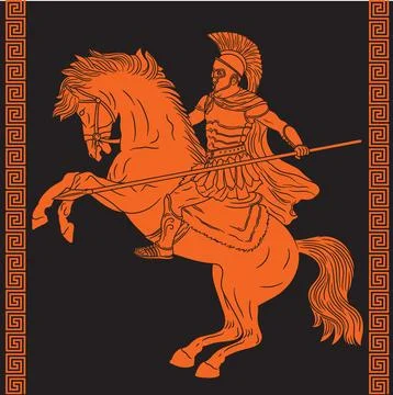 Ancient Roman Warrior. 스톡 일러스트