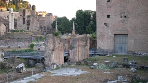 Ancient Rome. excavation.. Stock Footage 113319873