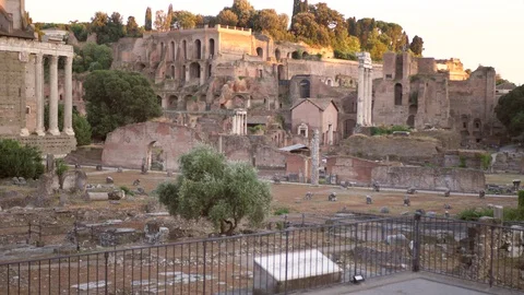 Ancient Rome. excavation Stock Footage 113320065