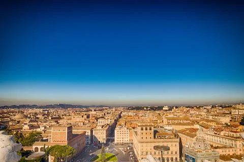 Ancient roofs of Rome Stock Photos