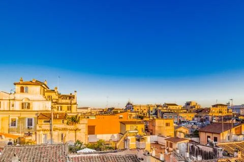Ancient roofs of Rome Stock Photos