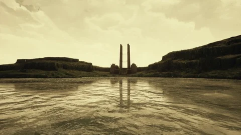 Ancient Ruin Stock Footage 121837175