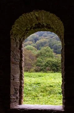 Ancient ruines view outside Stock Photos