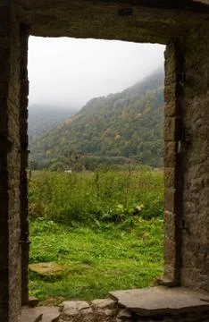 Ancient ruines view outside Stock Photos