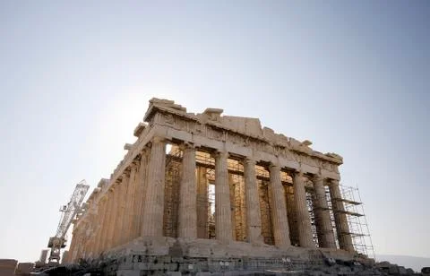 Ancient Ruins Of The Acropolis Foto stock