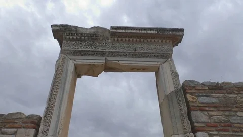 Ancient ruins and temples at Ephesus as the ethnic heritage of our ancestors Stock-Footage 70471925
