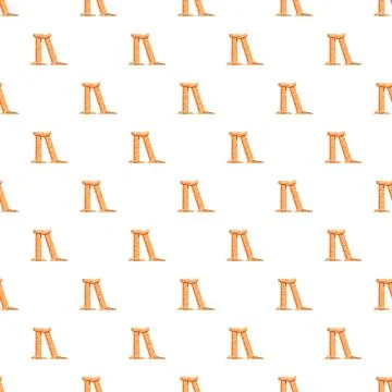Ancient ruins columns pattern seamless background Stock Illustration