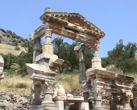 Ancient ruins of Ephesus   Stock Footage 7768485