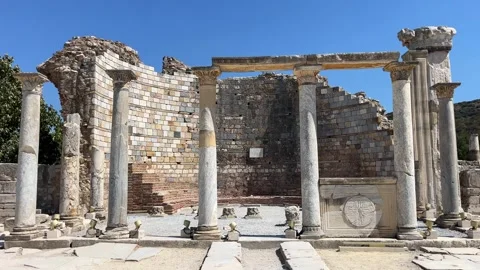 Ancient Ruins Of Ephesus In Turkey Stock Footage 327476049