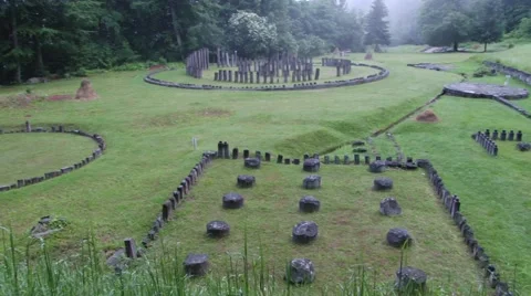 Ancient Ruins in Forest Видео 46110381